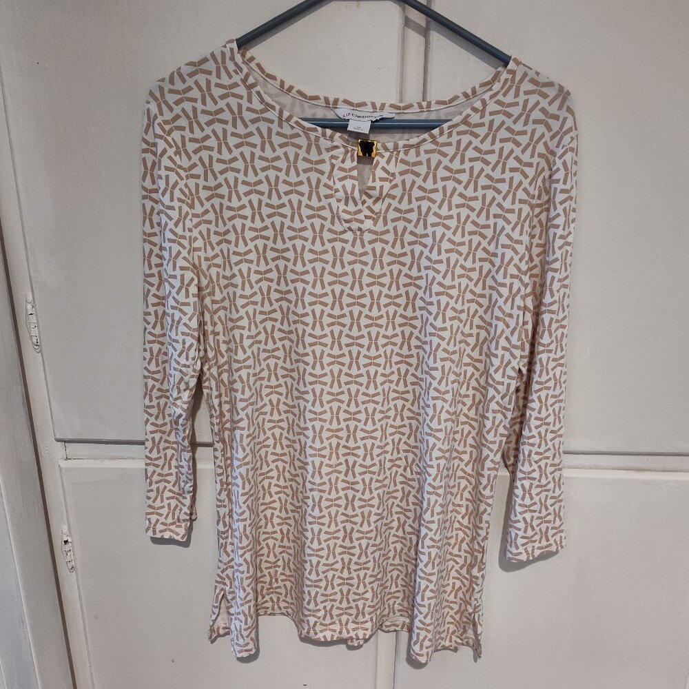 Women's Liz Claiborne Tan size M Blouse